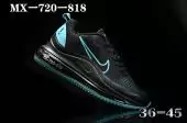 nike air max 720 818 femme homme pas cher blue black